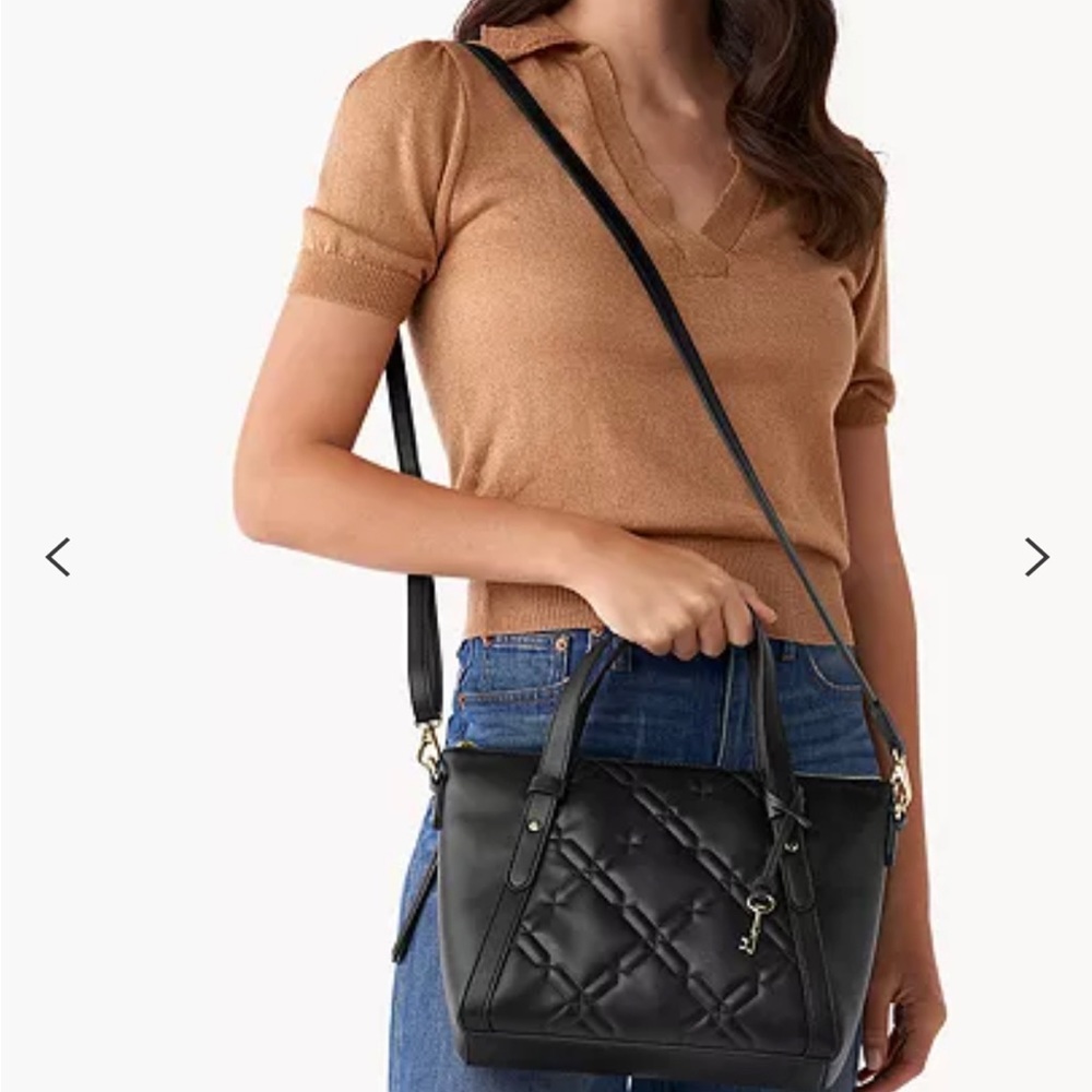 Fossil Avondale satchel black